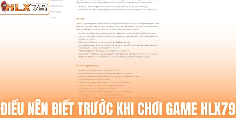  6 tiêu chí giúp trò chơi HLX79 cuốn hút