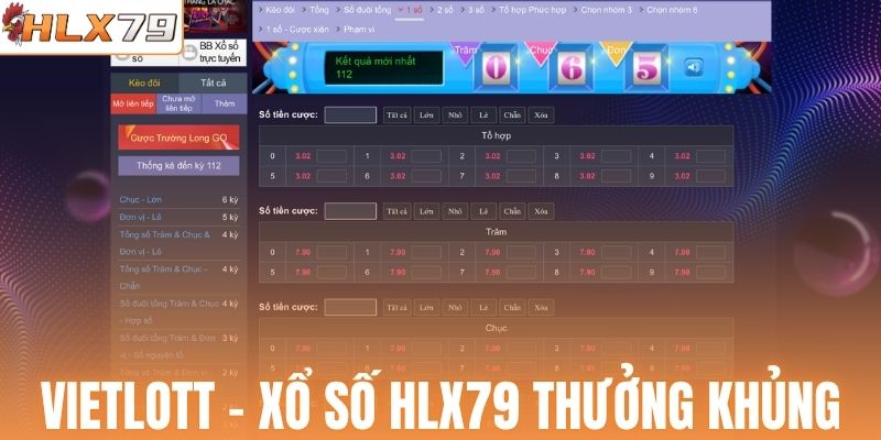 Vietlott - Game xổ số HLX79 thưởng khủng